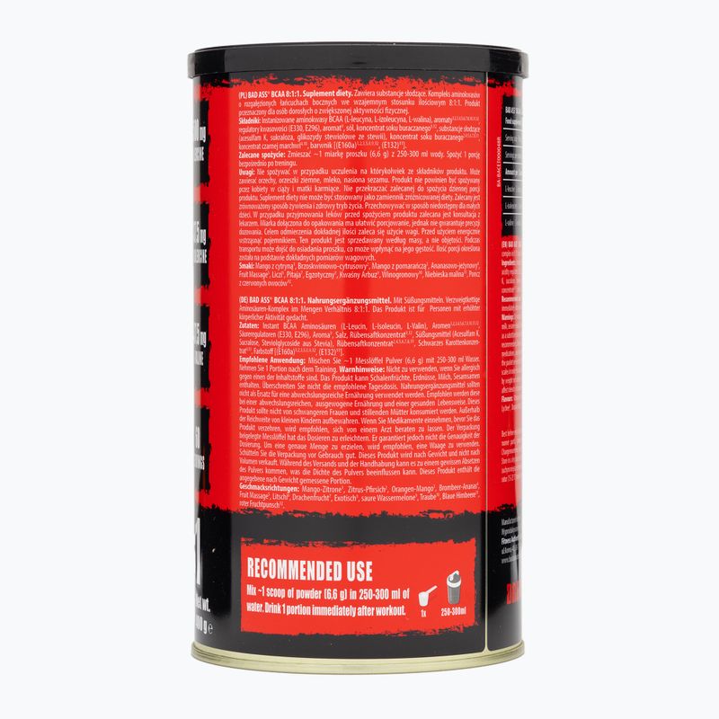 Aminosavak Fitness Authority Bad Ass Bcaa 8 400 g egzotikus 3