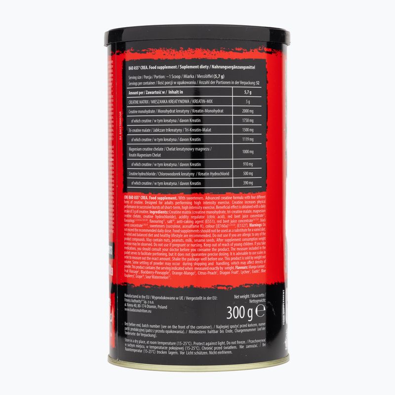 Fitness Authority Bad Ass Crea 300 g citrusfélék/barack 2