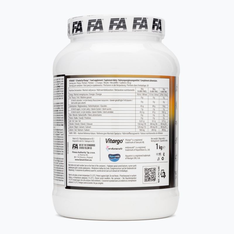 Szénhidrátok Fitness Authority FA Vitargo Liquid Energy 1 kg narancs/kókuszdió 2