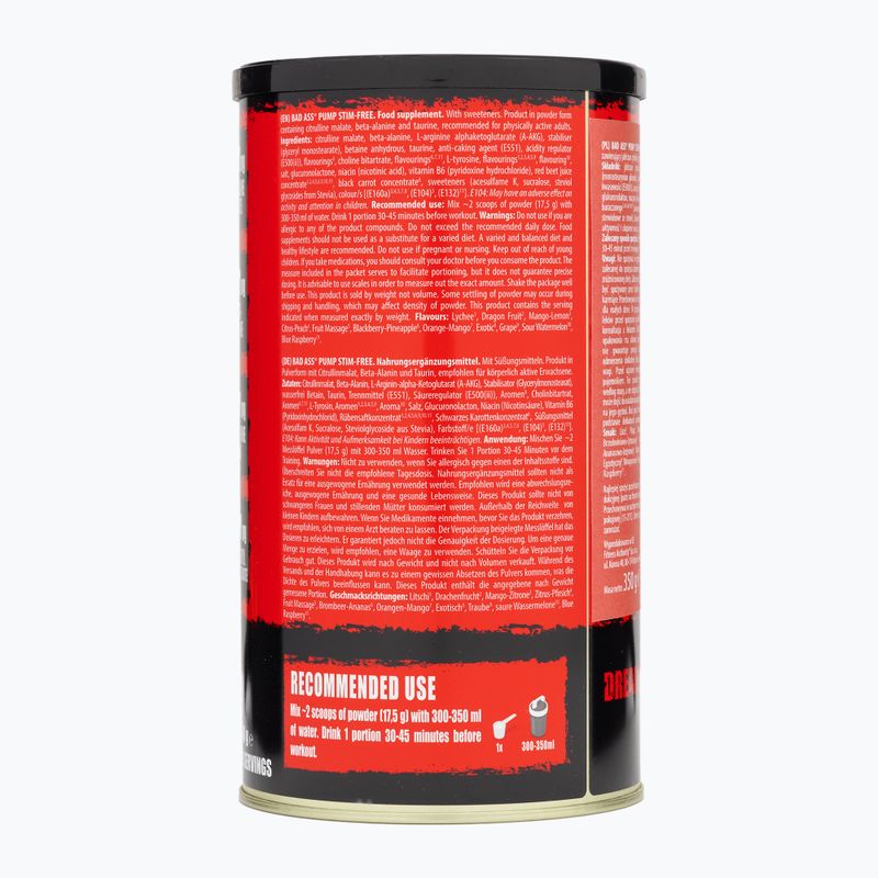 Fitness Authority kiegészítő Bad Ass Pump Stim-Free 350 g egzotikum 3