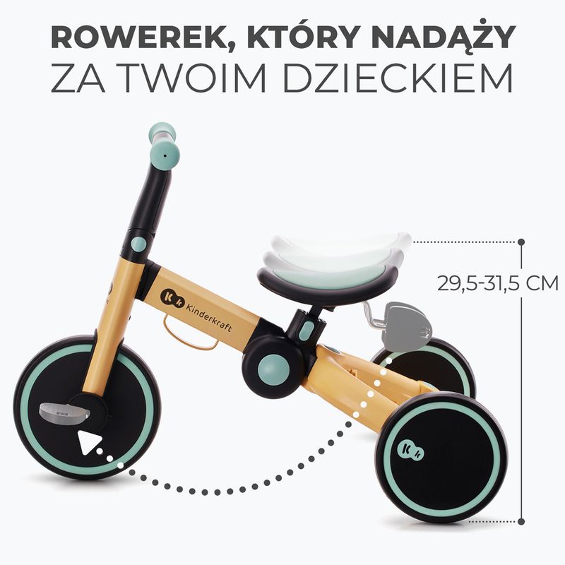 Háromkerekű futóbicikli Kinderkraft 4TRIKE blue 12