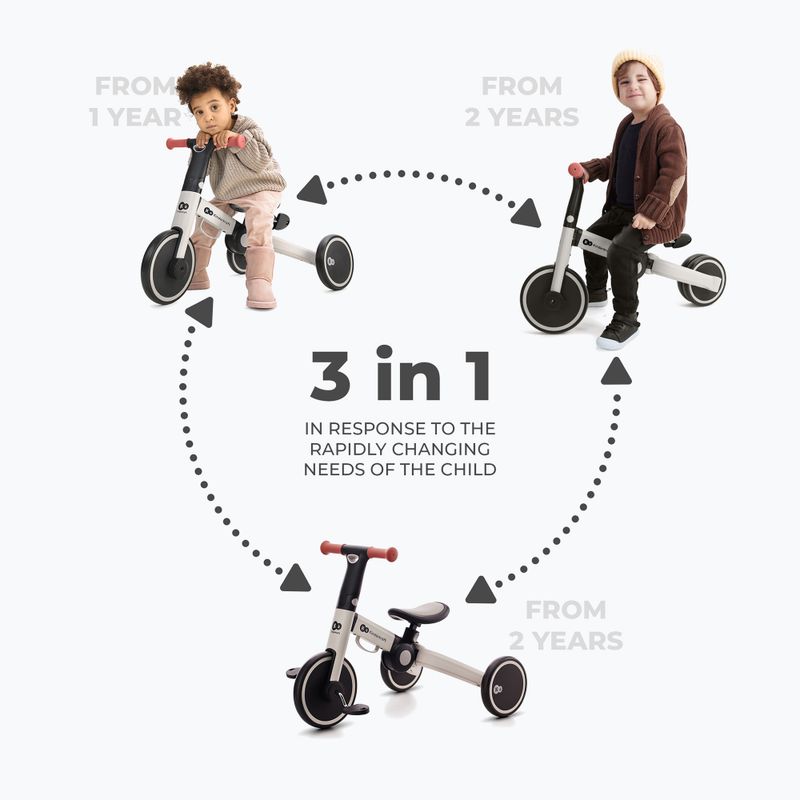 Kinderkraft terepjáró tricikli 4TRIKE szürke 9