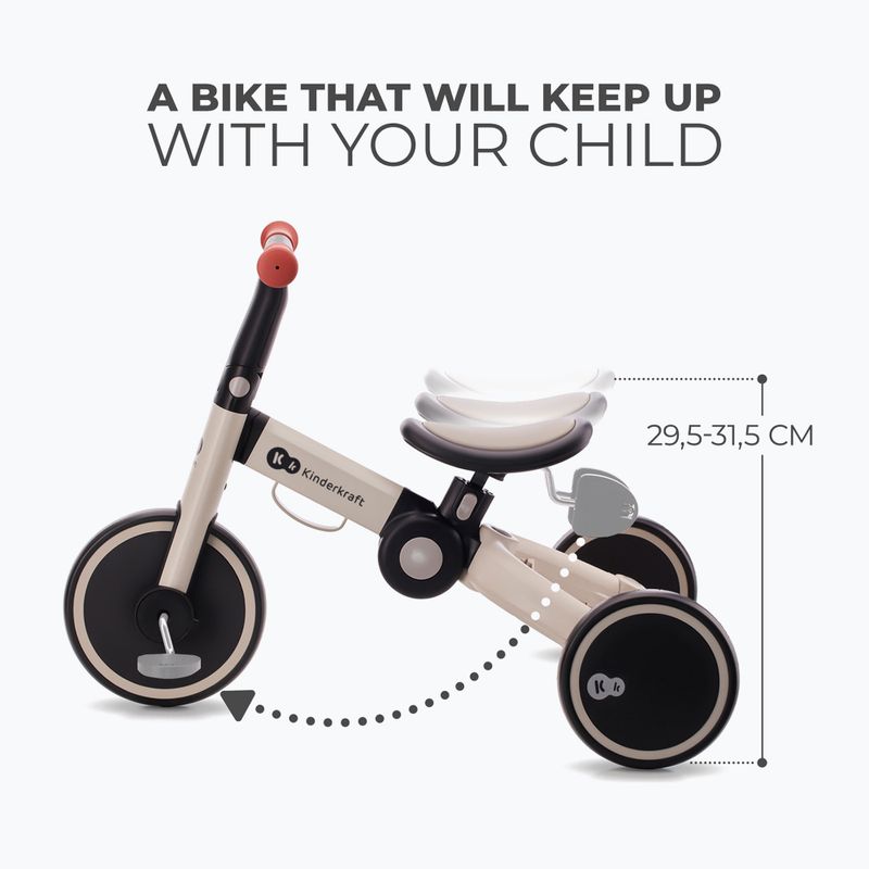 Kinderkraft terepjáró tricikli 4TRIKE szürke 10