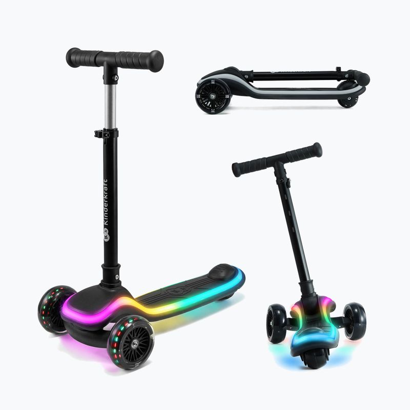Gyermek háromkerekű roller Kinderkraft Raket black 4