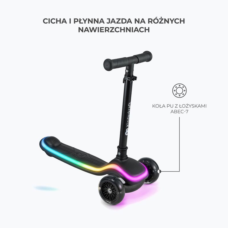 Gyermek háromkerekű roller Kinderkraft Raket black 6