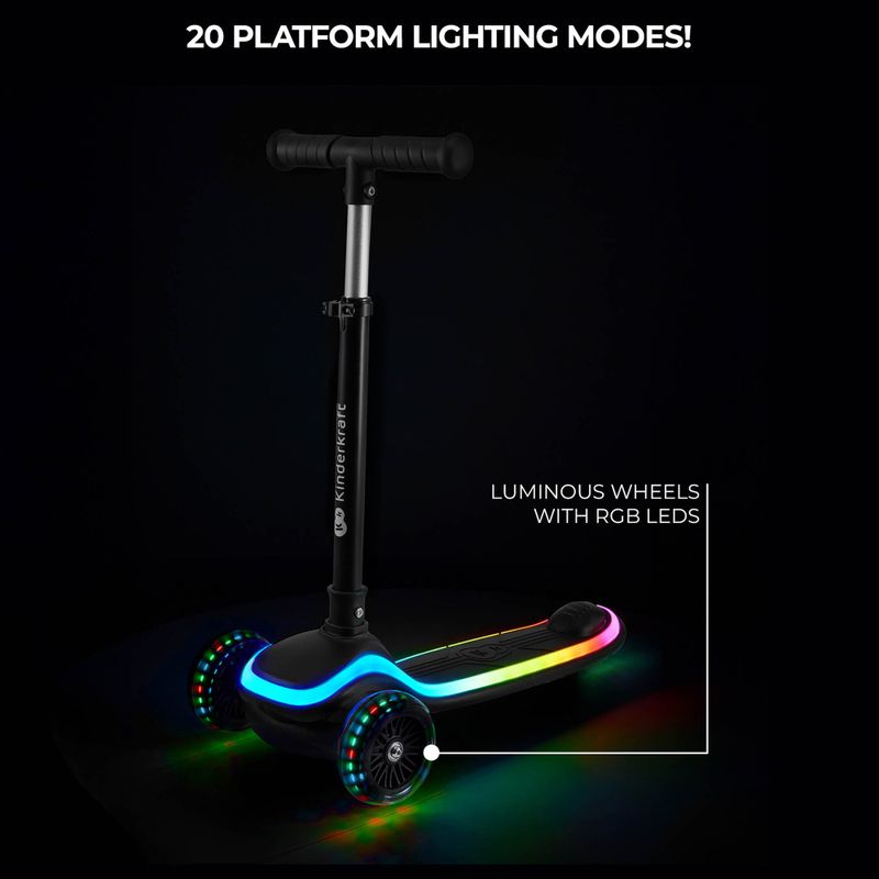 Gyermek háromkerekű roller Kinderkraft Raket black 9