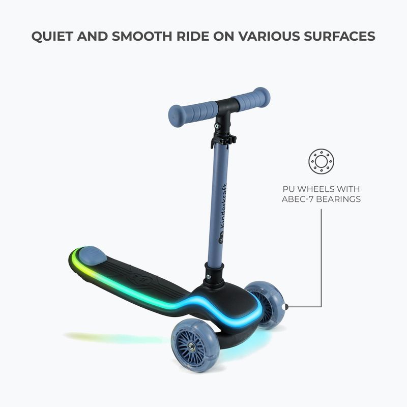 Gyermek háromkerekű roller Kinderkraft Raket blue 6