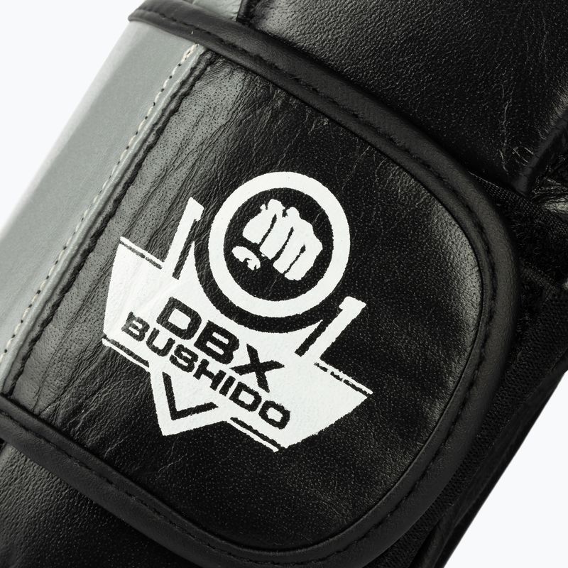 Bushido Muay Thai bokszkesztyűk természetes bőr fekete ARB-431sz-14oz 5