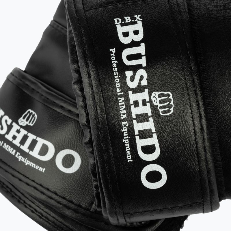 Bushido boxkesztyű zsákos edzéshez fekete Rp4 5