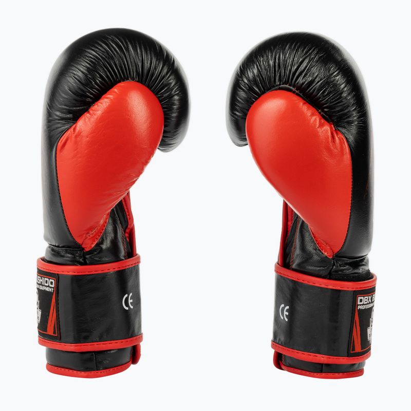 Bushido férfi sparring kesztyű bőr fekete ARB-415 14oz 4