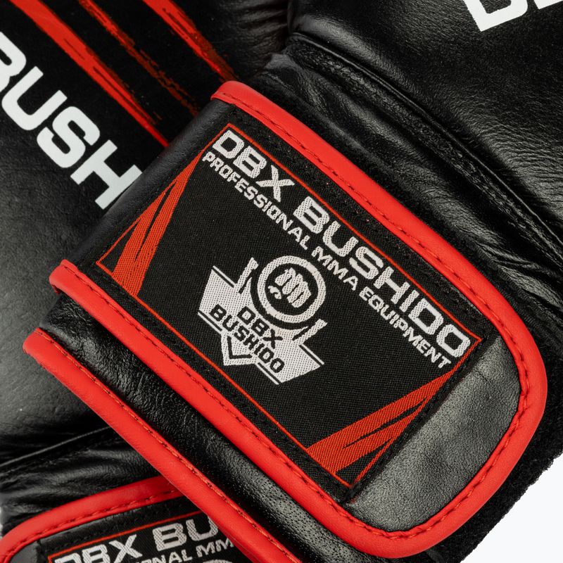 Bushido férfi sparring kesztyű bőr fekete ARB-415 14oz 5