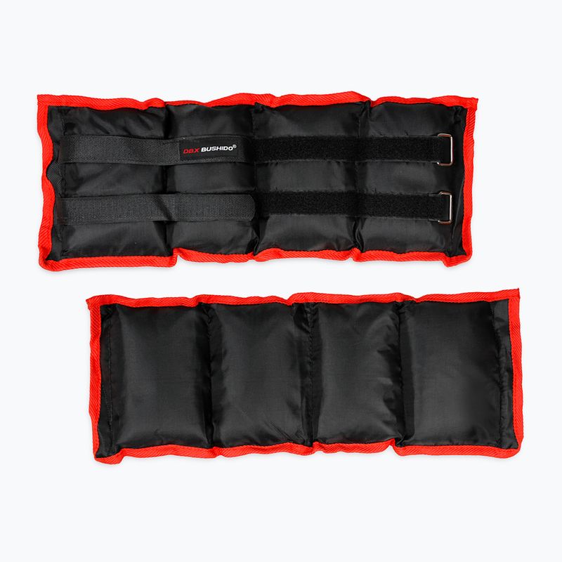 Bushido boka- és csuklósúlyok készlete fekete - 2x2kg OB2 2