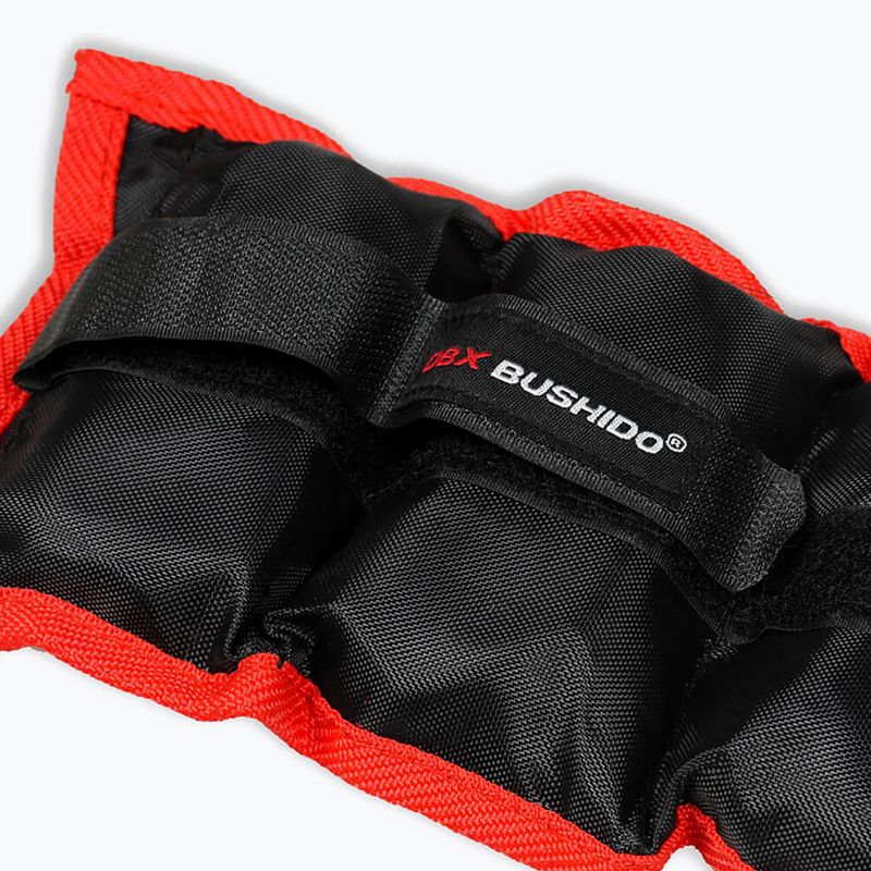 Bushido boka- és csuklósúlyok 2x1 kg fekete/piros OB1 4