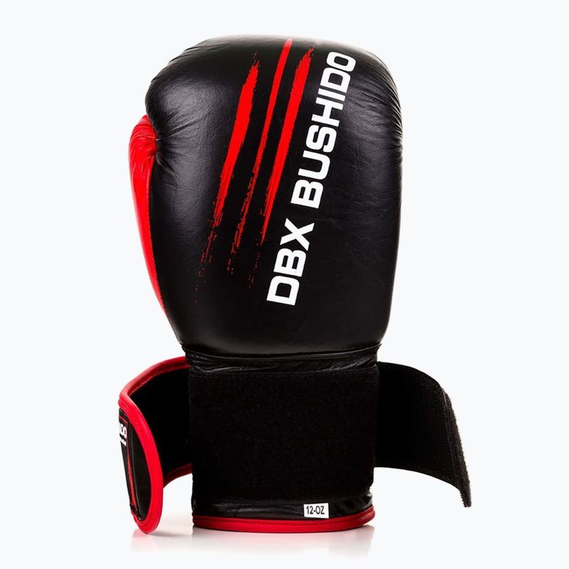 Bushido férfi sparring kesztyű bőr fekete ARB-415 14oz 6
