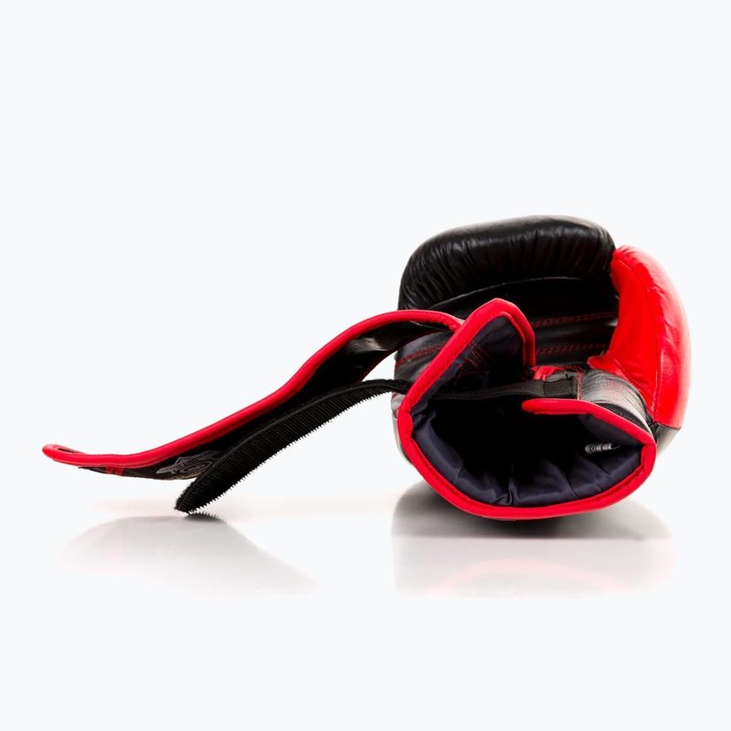 Bushido férfi sparring kesztyű bőr fekete ARB-415 14oz 10