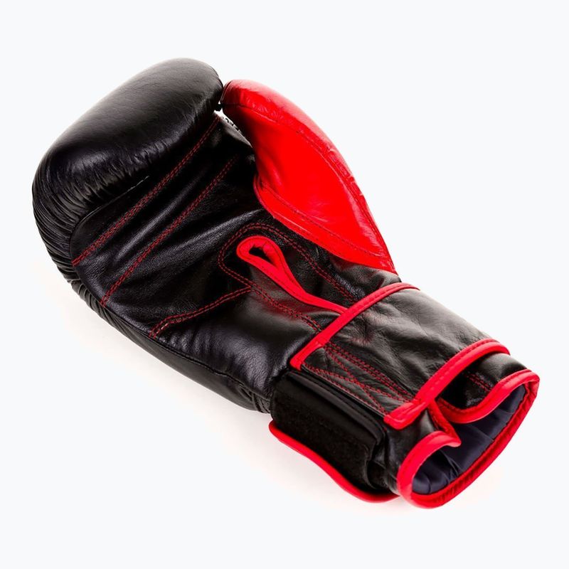 Bushido férfi sparring kesztyű bőr fekete ARB-415 14oz 11