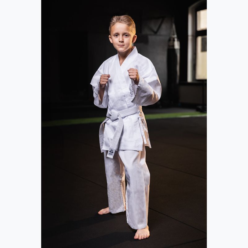 Bushido gyermek öv karategi ARK-3102 fehér 8