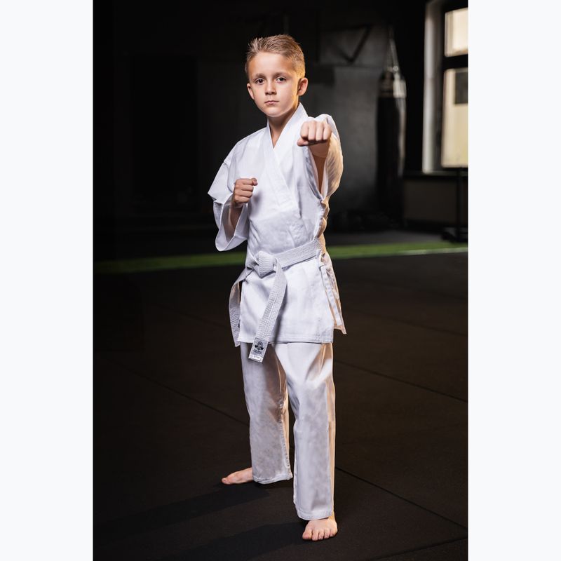 Bushido gyermek öv karategi ARK-3102 fehér 11