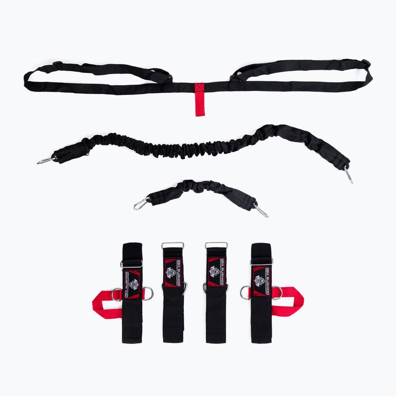 Bushido boksz edzőszalagok P2 + P3 Fighter Set fekete Setp1P2