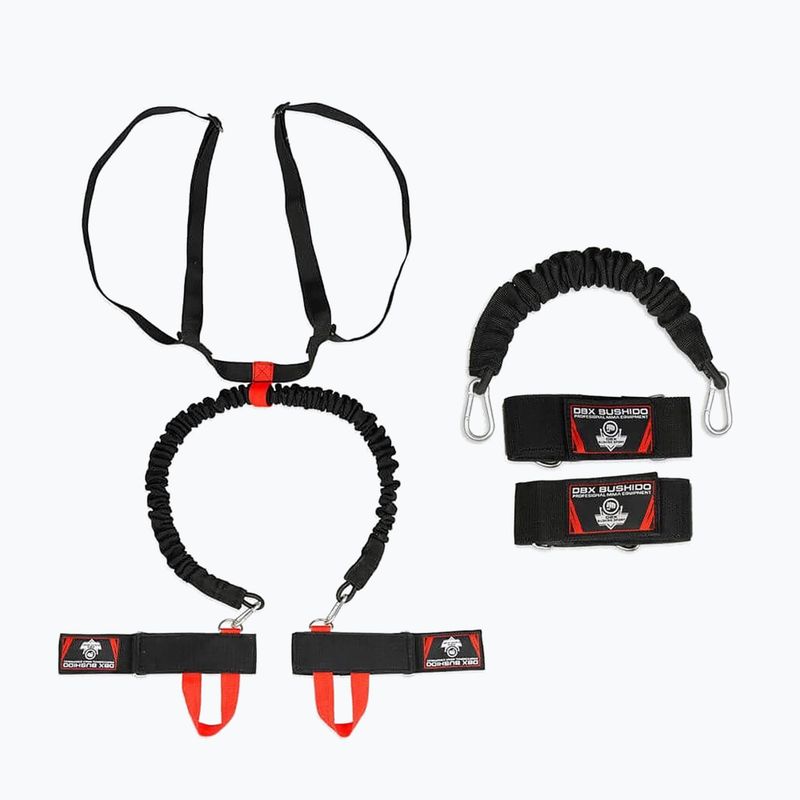 Bushido boksz edzőszalagok P2 + P3 Fighter Set fekete Setp1P2 3