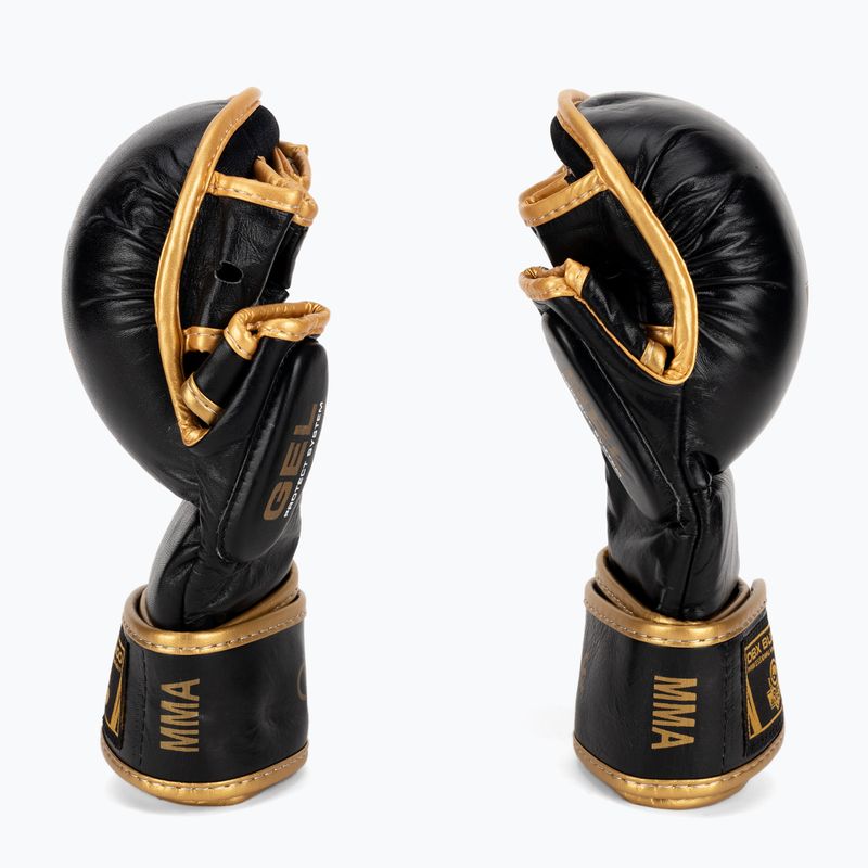 Bushido MMA edzés sparring kesztyű bőr fekete Arm-2011D-L 3