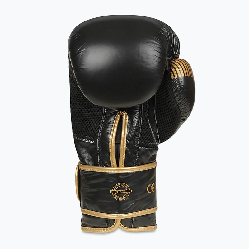 Bushido bokszkesztyűk természetes bőr fekete B-2v13-10oz 7