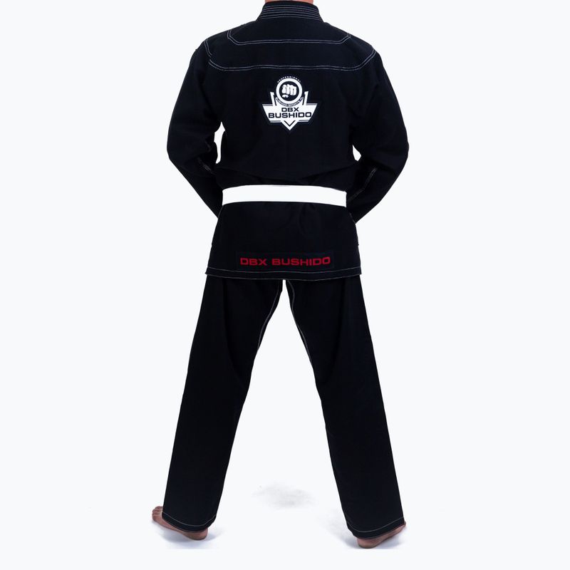 Bushido Gi Elite BJJ edzés Kimono + öv fekete DBX-BJJ-2-A2 3