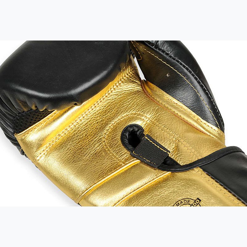 Bushido Természetes bőr bokszkesztyűk fekete B-2v14-10oz 7
