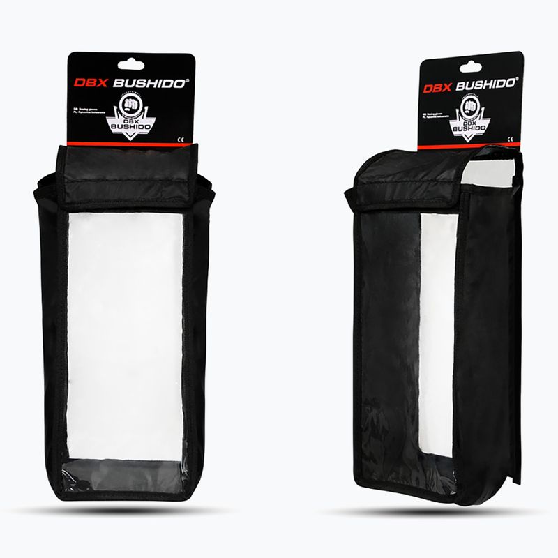 Bushido Természetes bőr bokszkesztyűk fekete B-2v14-10oz 8