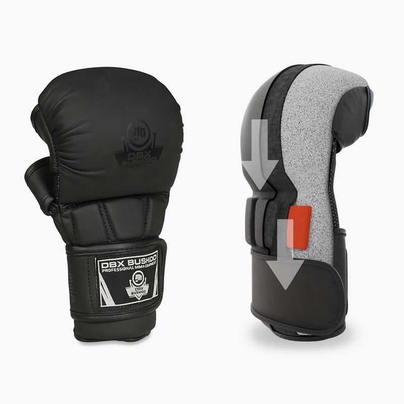 DBX BUSHIDO Master MMA grappling kesztyű fekete 10