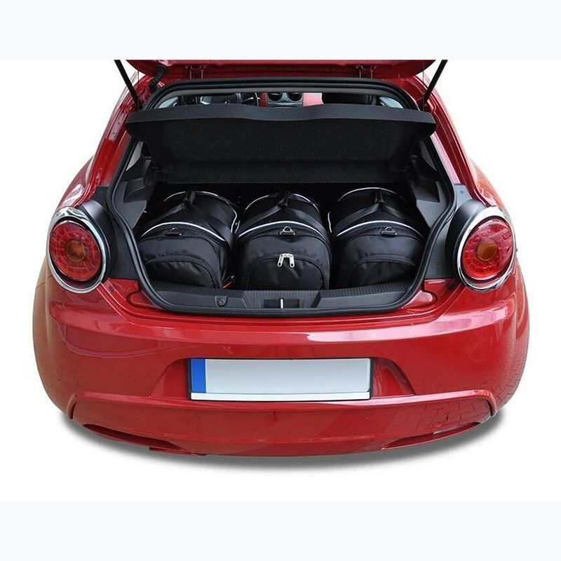 KJUST Alfa Romeo Mito Hatchback csomagtérzsák szett 2008-2018 3 db fekete. 11