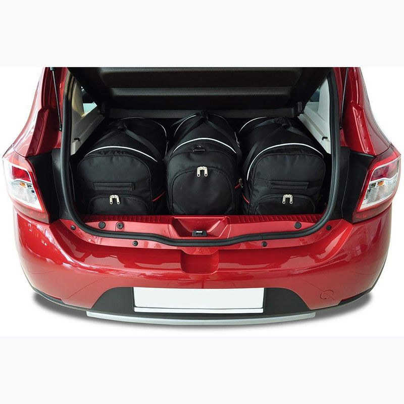 KJUST csomagtartó táska szett Dacia Sandero 2011-2020 3 db fekete 14