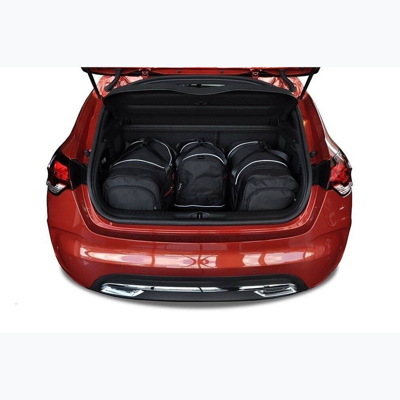 KJUST csomagtartó táska szett Citroen DS4 2011-2015 4 db fekete 15