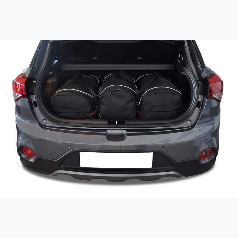 KJUST csomagtartó táska készlet Hyundai I20 2014-2020 3 db fekete 10