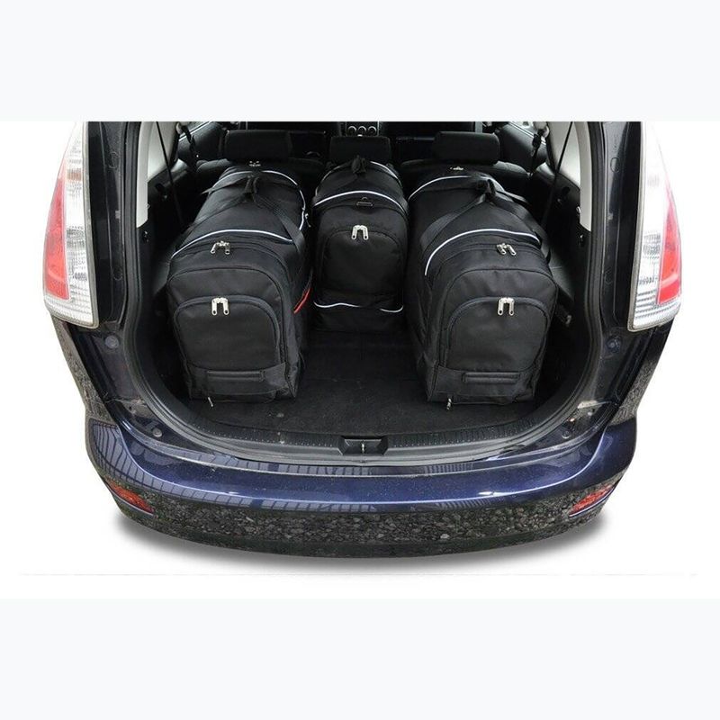 KJUST Mazda 5 Minivan 2005-2010 csomagtartó táska szett 4 db fekete 11