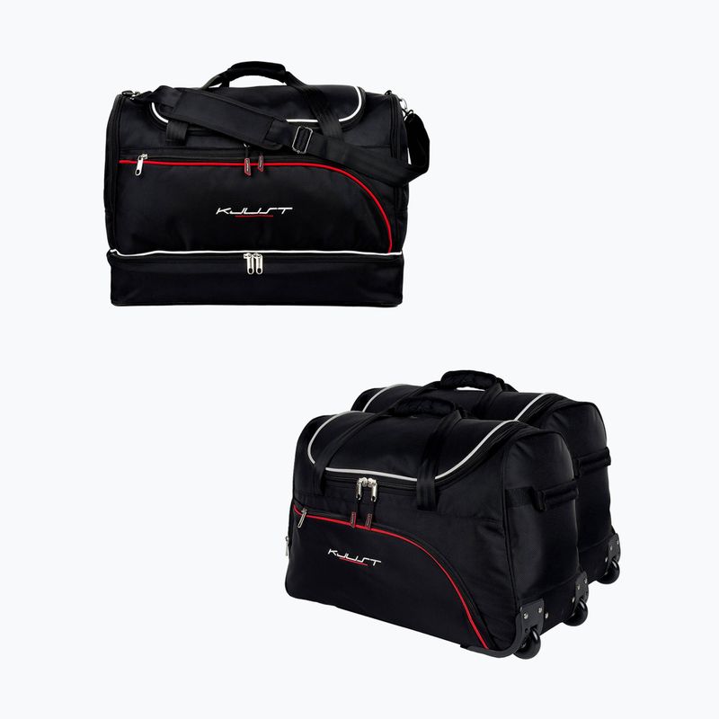 KJUST csomagtérzsák szett Seat Ibiza Hatchback 2008-2017 3 db fekete.