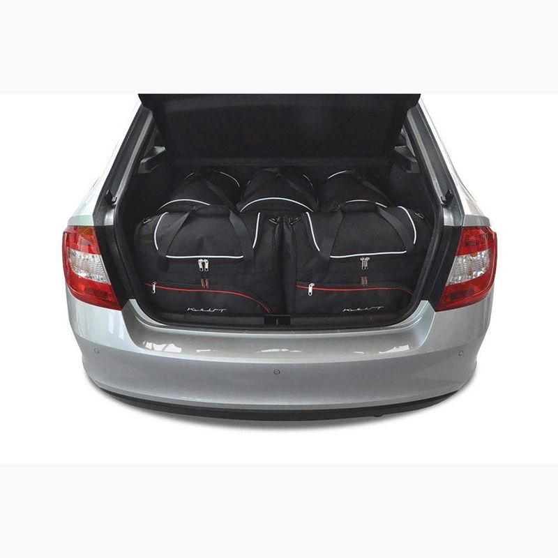 KJUST Skoda Rapid Liftback csomagtartó táskakészlet 2012-2019 5 db fekete. 12