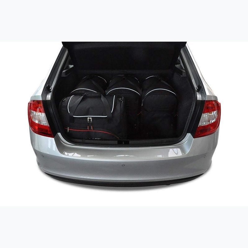 KJUST Skoda Rapid Liftback csomagtartó táskakészlet 2012-2019 5 db fekete. 13