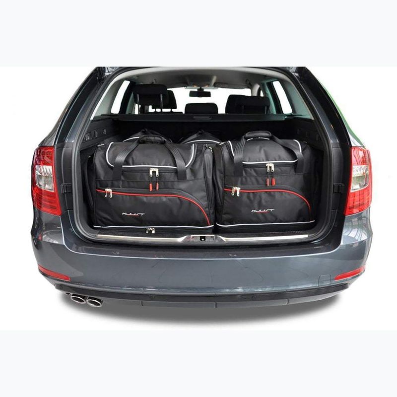 KJUST Skoda Superb Combi 2010-2015 csomagtartó táska szett 5 db fekete. 11
