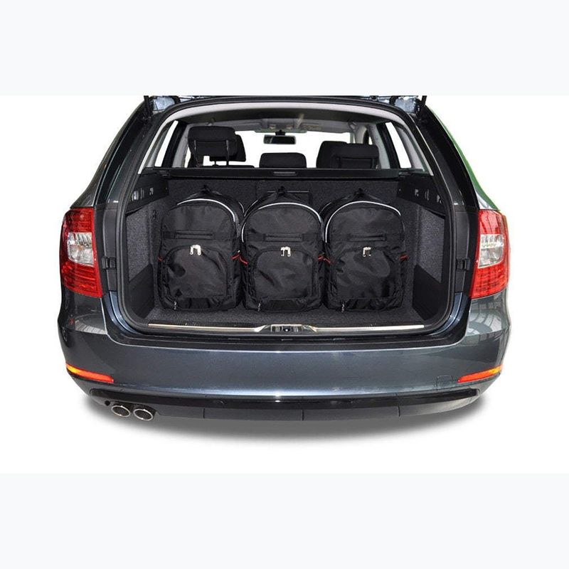 KJUST Skoda Superb Combi 2010-2015 csomagtartó táska szett 5 db fekete. 12