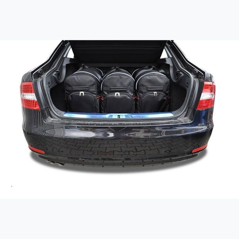 KJUST Skoda Superb Limousine 2008-2015 csomagtartó táska szett 5 db fekete. 12