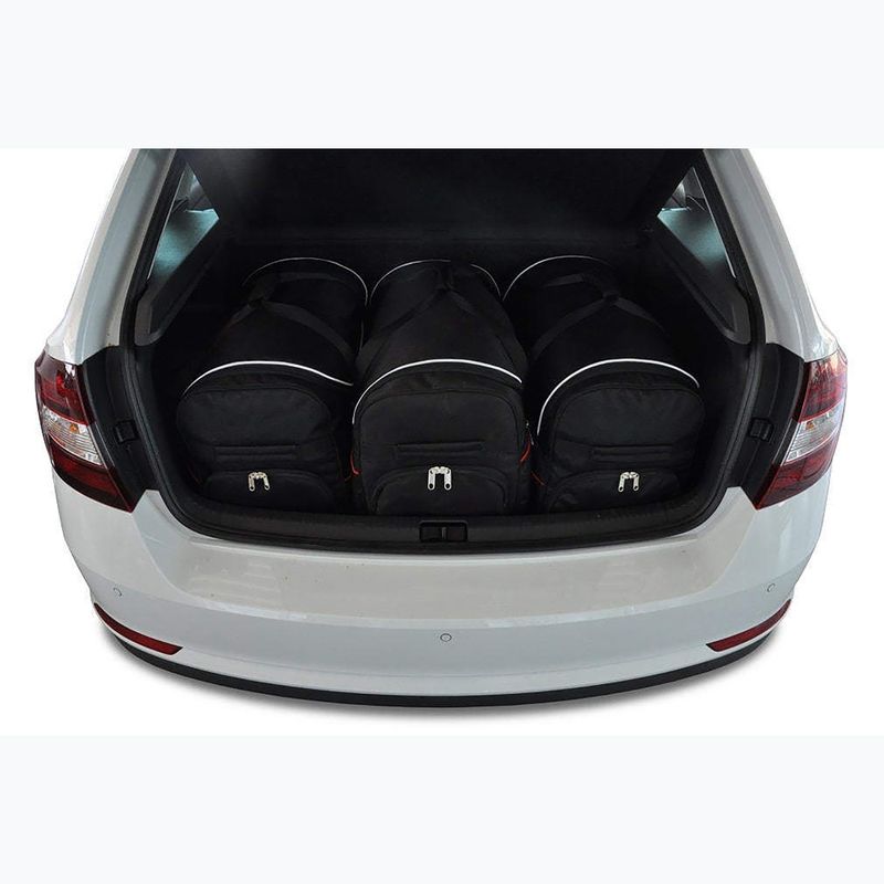 KJUST Skoda Rapid Spaceback csomagtartó táska szett 2012+ 3 db fekete 8