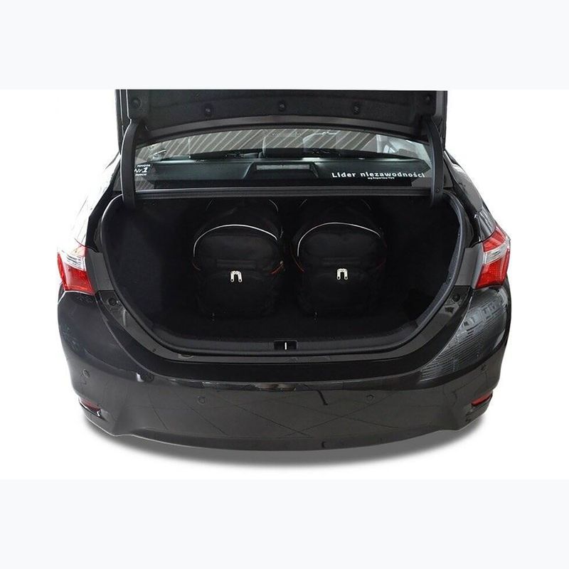 KJUST Toyota Corolla Limousine 2013-2018 csomagtartó táska szett 4 db fekete. 14