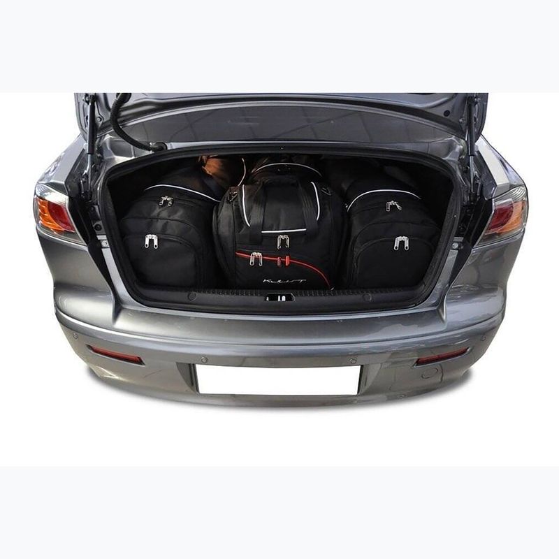 KJUST Mitsubishi Lancer Limousine csomagtérzsák szett 2007-2016 4 db fekete. 11