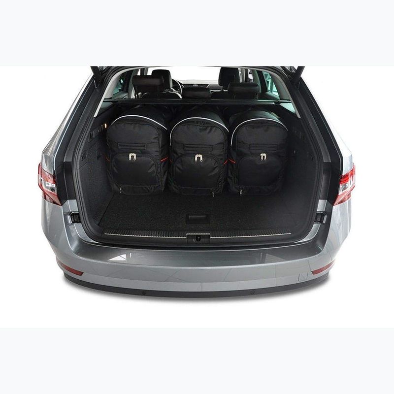 KJUST Skoda Superb Combi 2015-2023 csomagtérzsák szett 5 db fekete. 12