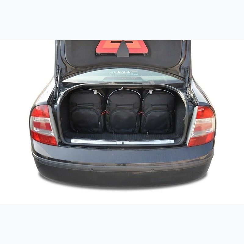 KJUST Skoda Superb Limousine 2001-2008 csomagtartó táska szett 5 db fekete. 12