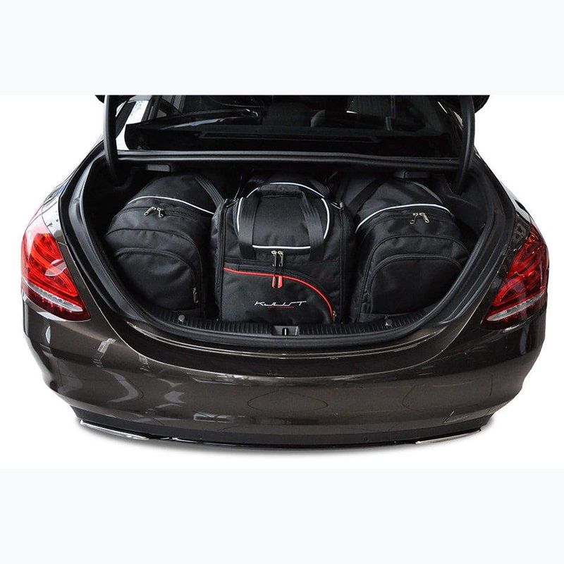 KJUST Mercedes-Benz C Limousine csomagtartó táskakészlet 2013-2021 4 db fekete 13
