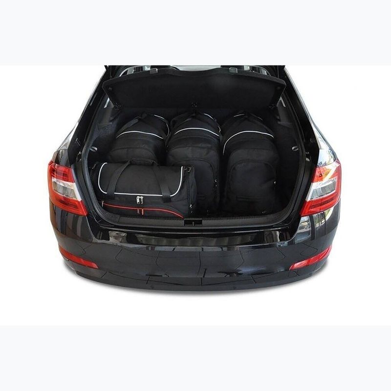 KJUST Skoda Octavia Liftback csomagtérzsák szett 2013-2020 5 db fekete. 13
