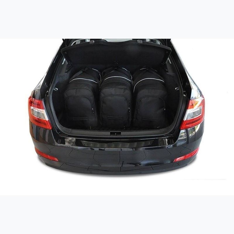 KJUST Skoda Octavia Liftback csomagtérzsák szett 2013-2020 5 db fekete. 14