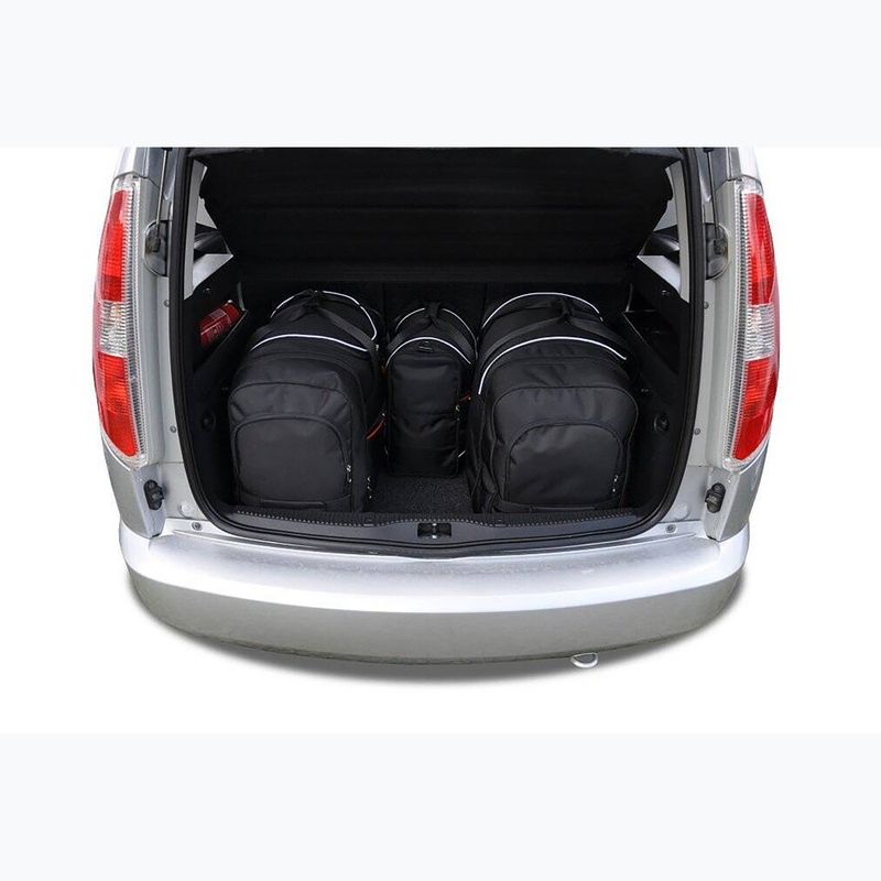 KJUST Skoda Roomster csomagtérzsák szett 2006-2015 4 db fekete. 13